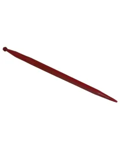 SHW - FT50 - Ladeschaufelzinke, Gerade, Quadratprofil 50x1100mm, Spitzzinke Mit M28x1,5mm Mutter, Rot