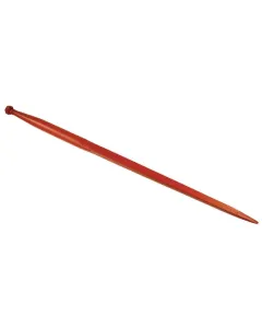 SHW - FT51 - Ladeschaufelzinke, Gerade, Quadratprofil 50x1250mm, Spitzzinke Mit M28x1,5mm Mutter, Rot