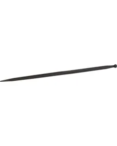 SHW - FT5S - Ladergabel, Gerade, Doppel-T-Profil 42x1400mm, Spitze Mit M28x1.5mm Mutter, Schwarz