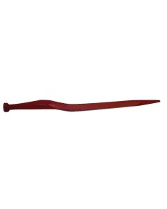 SHW - FT70 - Ladergabel, Mit Griff: 38mm Quadratprofil 36x600mm, Spitz, Mit M22x1,5mm Mutter, Rot