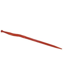 SHW - KT10 - Silagegabel, Abgewinkelt: 38mm Doppel-T-Profil 36x910mm, Spitze Mit M22x1.5mm Mutter, Rot