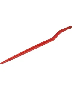 SHW - KT12 - Silagegabel, Abgewinkelt: 58mm Sternprofil 36x905mm, Spitze Mit M20x1.5mm Mutter, Rot