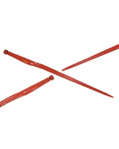 SHW - KT8 - Silage-Zinke, Gekroepft: 58 mm Sternprofil 36x800 mm, Spitze Mit M20x1,5 mm Mutter, Rot