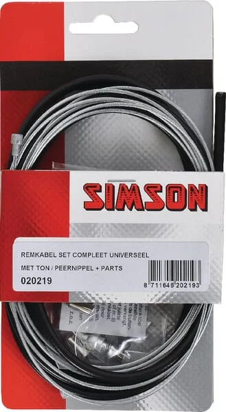Simson - 020219SIM - Universal-Bremszugset, Komplett