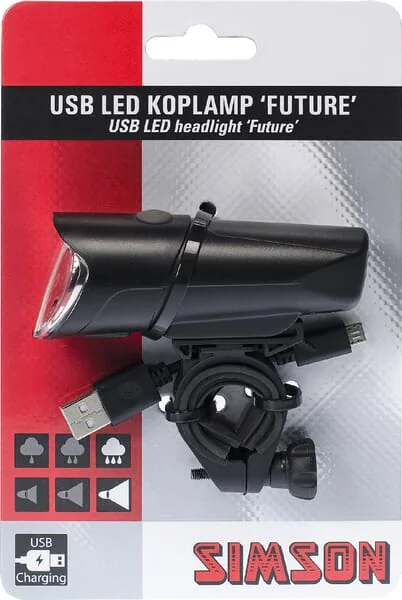 Simson - 022003SIM - Frontleuchte Future USB LED