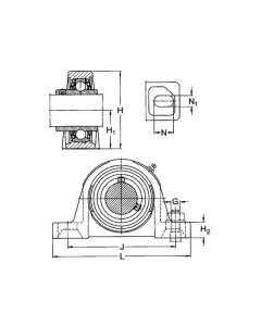 SKF - 7500SY25TR - Gehaeuseeinheit