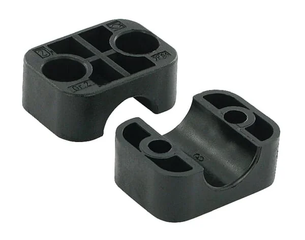 STAUFF - RS911218PAG - Klemme Schwarz Glatt A2 18mm