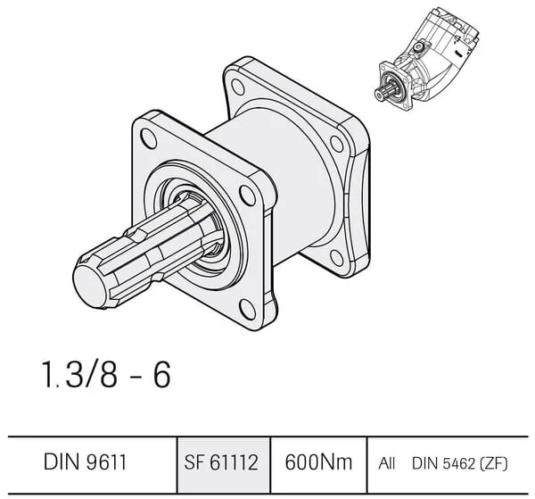 Sunfab - SF61112 - Adapter DIN9611 MISO 7653