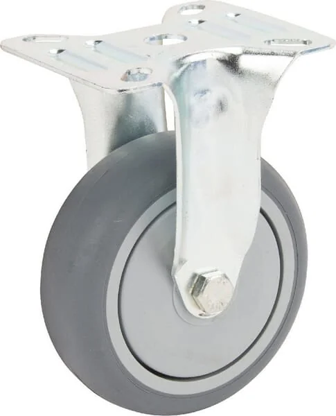 Tente - 2478PJP075P60 - Festrolle Gummi: Diameter 75x25mm, Flanschplatte: 67x60mm Belastung: 75kg