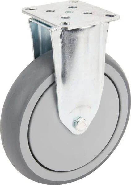 Tente - 2478PJP150P50 - Festrolle Gummi: Diameter 150x32mm, Flanschplatte: 77x67mm Belastung: 100kg