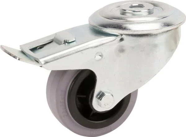 Tente - 3477PIR080P3013 - Lenkrollen mit schwarzem Gummireifen