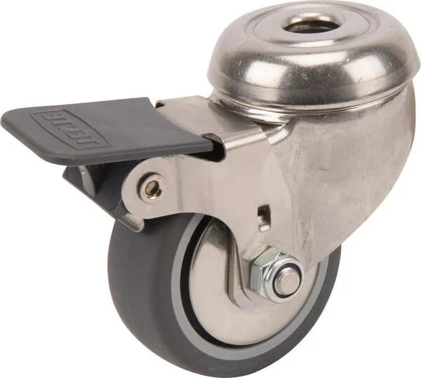 Tente - 7475PJH050P3011 - Lenkrolle Gummi Totalstopp Edelstahl