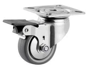 Tente - 7475PJH050P40 - Lenkrolle Gummi Totalstopp Edelstahl