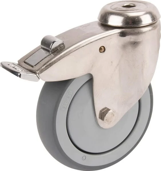 Tente - 7477PJC125P3011 - Edelstahl-Lenkrollen mit Bohrlochbefestigung 125 mm