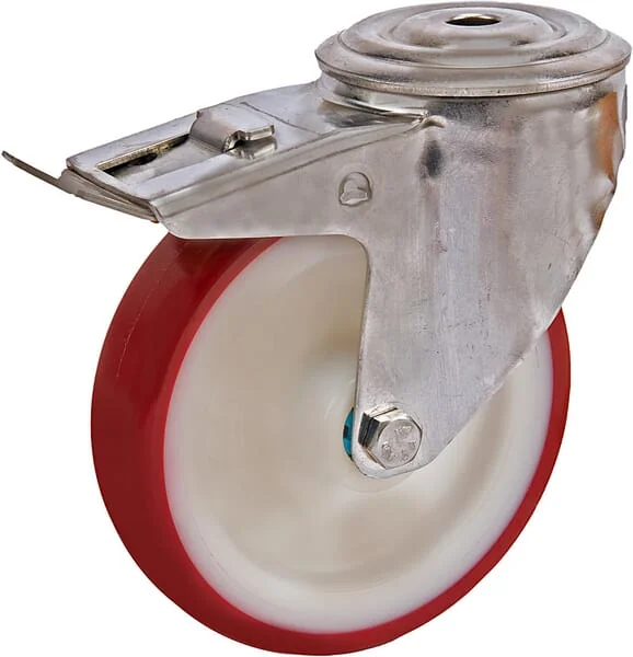 Tente - 8477UAD125P3013 - Edelstahl-Lenkrollen mit Kunststofflaufflaeche