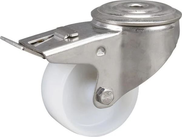 Tente - 8477UOO080P3013 - Edelstahl-Lenkrollen mit Kunststofflaufflaeche