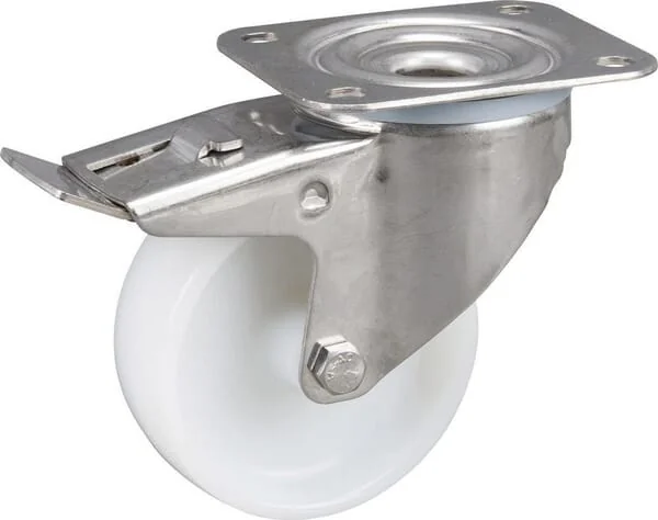 Tente - 8477UOO100P62 - Edelstahl-Lenkrollen mit Kunststofflaufflaeche