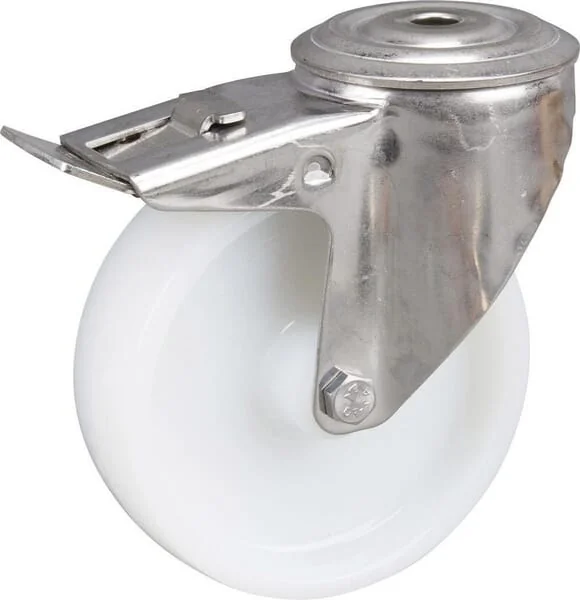 Tente - 8477UOO125P3013 - Edelstahl-Lenkrollen mit Kunststofflaufflaeche