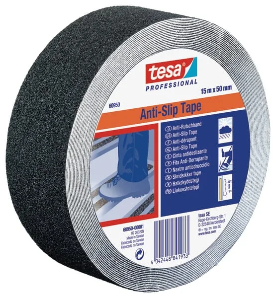 TESA - T609500000100 - Rutschfestes Band 720um, PVC, Schwarz, 15m x 50mm