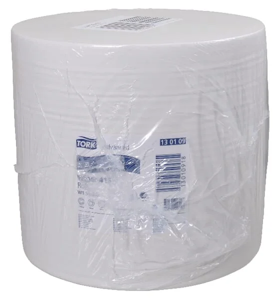 Tork - PM130109 - Papiertuch, Weisse Rolle, 34cm x 1180m, 1-Lagig, Aussen-Diameter 380mm