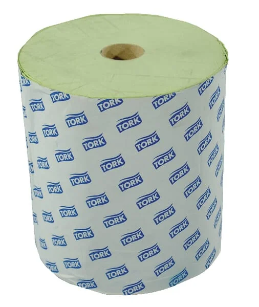 Tork - PM290076 - Papiertuch, Gruene Rolle, 21cm x 150m, 2-Lagig, Aussen-Diameter 190mm, Gepraegt