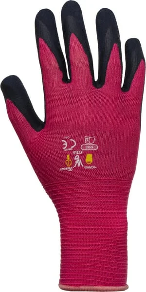 Towa - HS297332 - Handschuhe Rosa Stoff Groesse 8-11 Jahre Kinder Von Towa