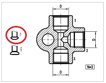 Valeo - 9910008 - Adapter M10x1 (Spitze F)