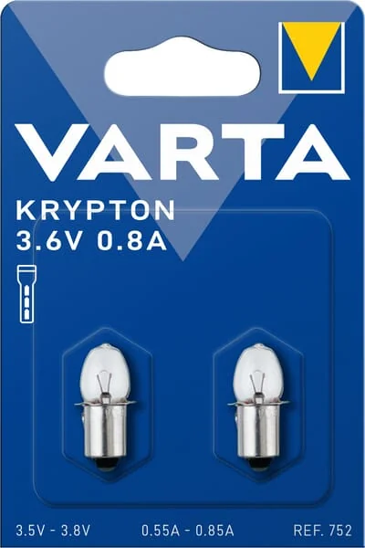 VARTA - VT00752 - Glühlampe Krypton Birne B2 3,6V 3W P13,5S Weiß VARTA Consumer Batteries