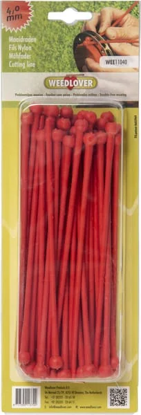 Weed Lover - WEE11040 - Trimmerfaden Diameter 4mm Rund Rot Weed Lover