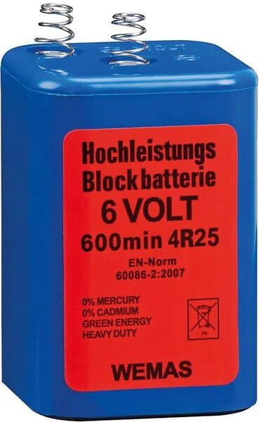 Wemas - 3040360010000 - Batterien 4R25 6V Blau Zink-Kohle