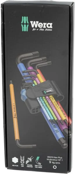 Wera - 05022210001 - Winkel-Innensechskantschlüssel-Set 950/9 HEX-Plus