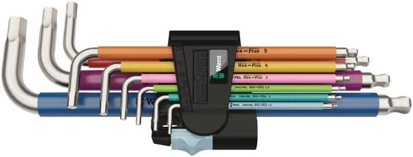 Wera - 05022669001 - Winkel-Schraubendreher-Set 3950/9 HEX-Plus Edelstahl 1