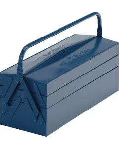 Wesma - HG305S - Werkzeugkasten 200x630x200mm Blau Metall 5 Faecher Wesma