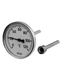 WIKA - 800120A4501B - Thermometer D80 0-120°C Dahinter