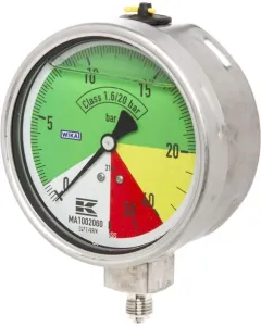 WIKA - MA1002060 - Manometer Diameter 100 mm AHL Unten