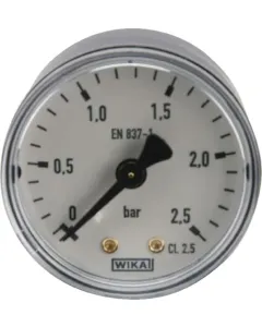 Wika - MA50025B04PL - Manometer hinten Diameter 50 0-2,5 bar