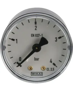 Wika - MA504B04PL - Manometer hinten Diameter 50 0-4 bar