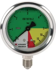 WIKA - MA630525 - Druckmessgerät, 63 1/4" Unten AHL-PRF
