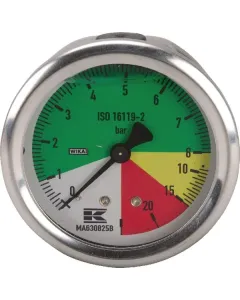 WIKA - MA630825B - Druckmessgerät 63 mm Diameter 0-8-25