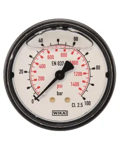 Wika - MA63100B04PLGF - Manometer Diameter63 0-100bar 1/4" hinten
