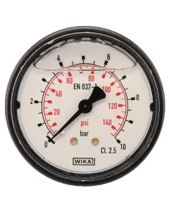 Wika - MA6310B04PLGF - Manometer Diameter63 0-10bar 1/4" hinten