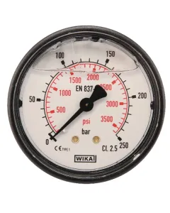 Wika - MA63250B04PLGF - Manometer Diameter 63 0-250bar 1/4" hinten