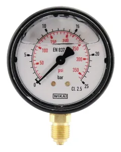 Wika - MA6325L04PLGF - Manometer Diameter 63 0-25bar 1/4" unten