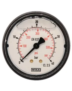 Wika - MA6340B04PLGF - Manometer Diameter 63 0-40bar 1/4" hinten