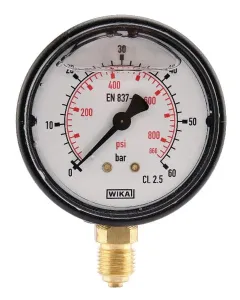 Wika - MA6360L04PLGF - Manometer Diameter 63 0-60bar 1/4" unten