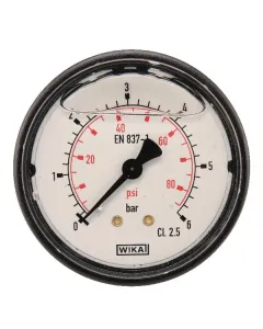 Wika - MA636B04PLGF - Manometer Diameter 63 0-6bar 1/4" hinten