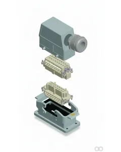 Harting - 19300160527 - Gehaeuse 16B M32 Seiteneingang