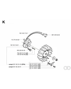 Husqvarna - 501081701 - Zuendkabel