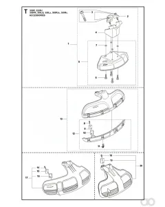 Husqvarna - 501320402 - Saegeblatt-Schutz (inkl. Pos. 2-7)