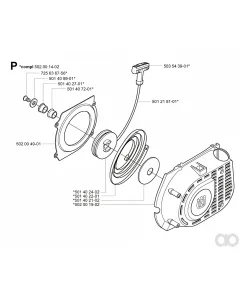 Husqvarna - 501402402 - Starterrolle